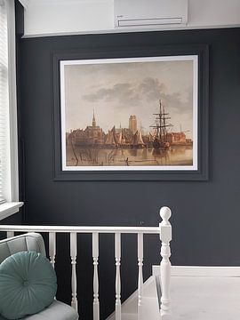 Kundenfoto: Ansicht von Dordrecht bei Sonnenuntergang, Aelbert Cuyp