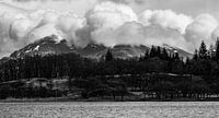 Mountain with clouds