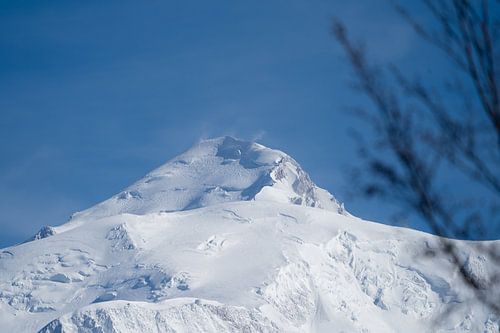 France - Charmonix - Mont Blanc stormy peak - Snowy mountains around Ch
