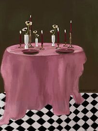 Une table dressée de manière romantique sur Osheensgallery
