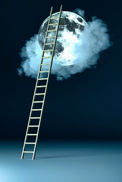 ladder to the moon by Rainer Zapka