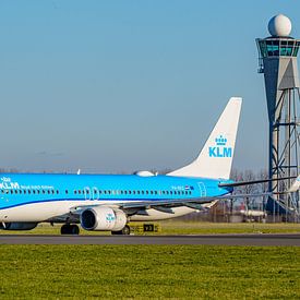 KLM Boeing 737-800 passenger aircraft. by Jaap van den Berg