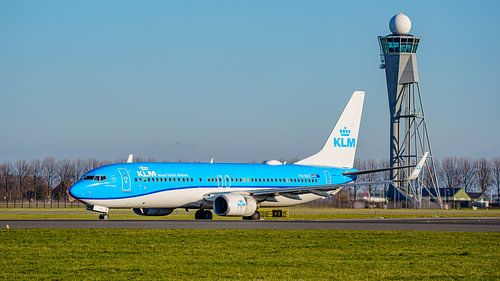 KLM Boeing 737-800 passagiersvliegtuig.