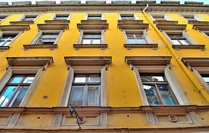 Gebäude in der Jaunielastraat in Riga, Lettland
