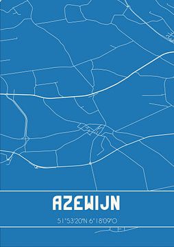 Blueprint | Carte | Azewijn (Gueldre) sur Rezona