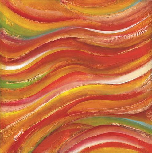 zonsondergang golven