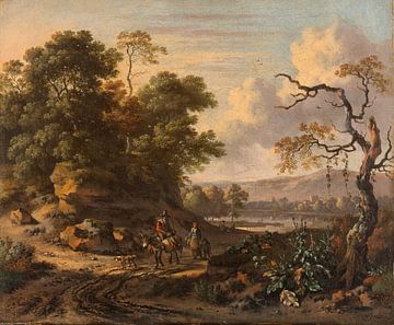 Landschap met ezelrijder, Jan Wijnants