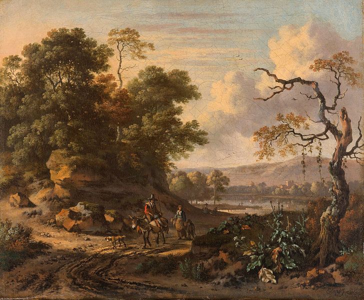 Landschap met ezelrijder, Jan Wijnants van Meesterlijcke Meesters