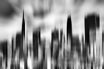Skyline San Francisco zwart-wit van Dieter Walther