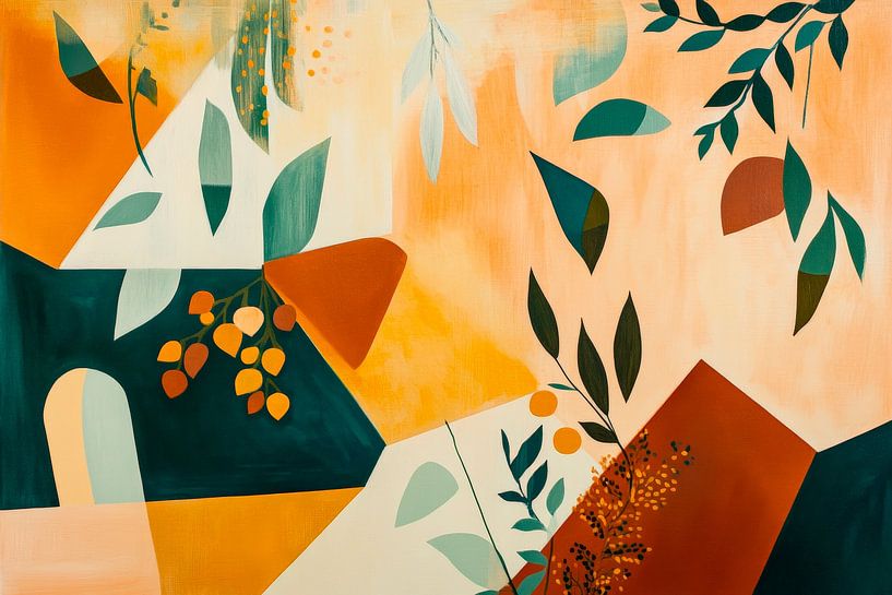 Couleurs automnales dans un jeu abstrait par Poster Art Shop