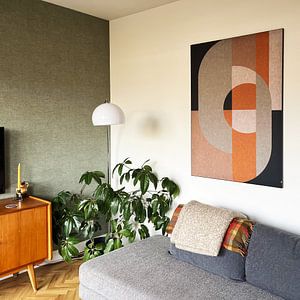 Geometric Retro Art: Scandinavian Industrial Minimalism 8