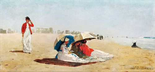 Oost Hampton Beach, Long Island (1874) door Winslow Homer.