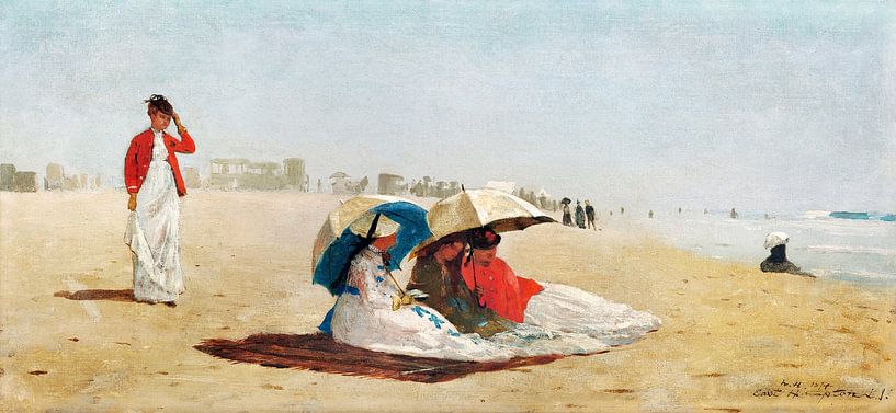 Plage d'East Hampton, Long Island (1874) par Winslow Homer. par Studio POPPY