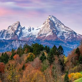 Watzmann dans un paysage automnal III sur Daniela Beyer
