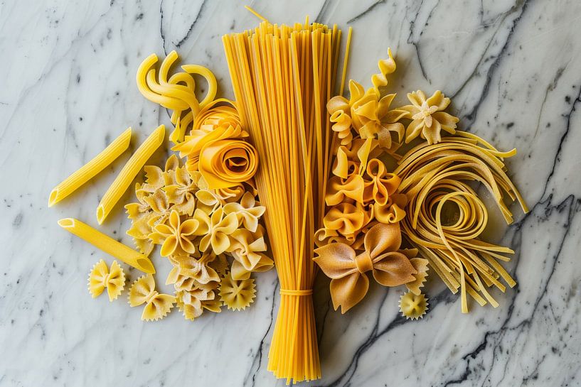Pasta Blumen von Poster Art Shop