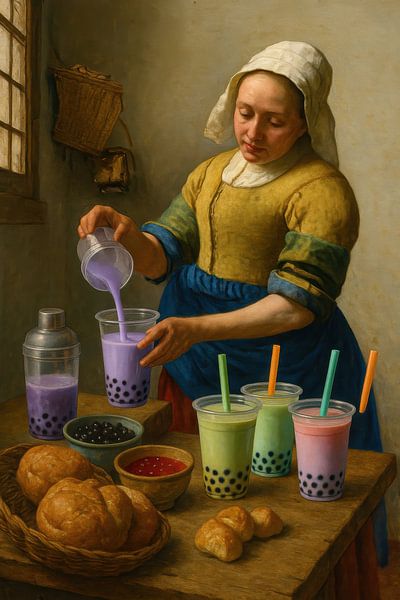 Servante au thé à bulles par Poster Art Shop