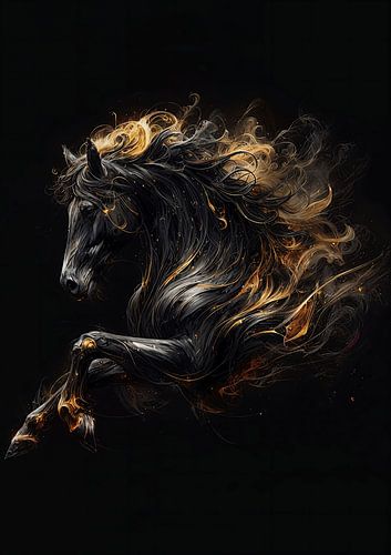 CHEVAL AVEC EFFET DE FUMÉE