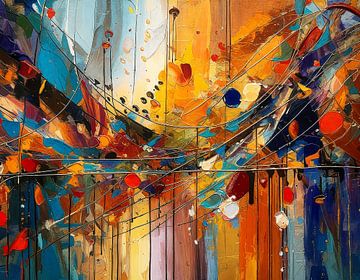 Schilderen in kunstkleuren van Mustafa Kurnaz