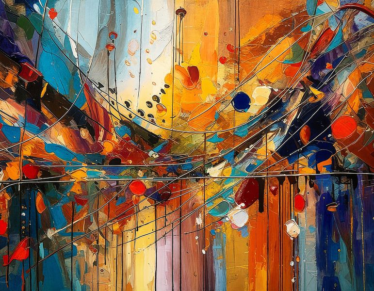 Painting in art colours by Mustafa Kurnaz