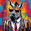 PopArt Zebra 01.79 sur Peintures accrocheuses