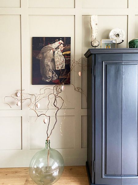 Klantfoto: Meisje in witte kimono, Breitner, als ArtFrame