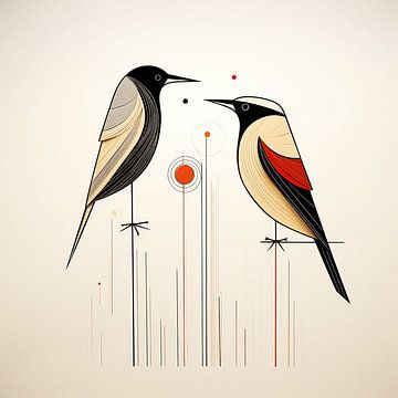 Oiseaux sur un fil sur Art Lovers