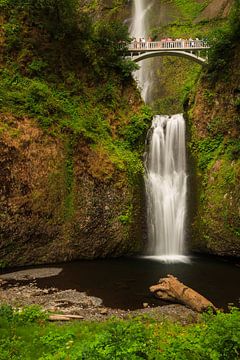 Multnomah watervallen in de Columbia river gorge van Marcel Tuit