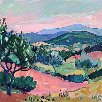 Op Henri Matisse geïnspireerd landschap van Niklas Maximilian