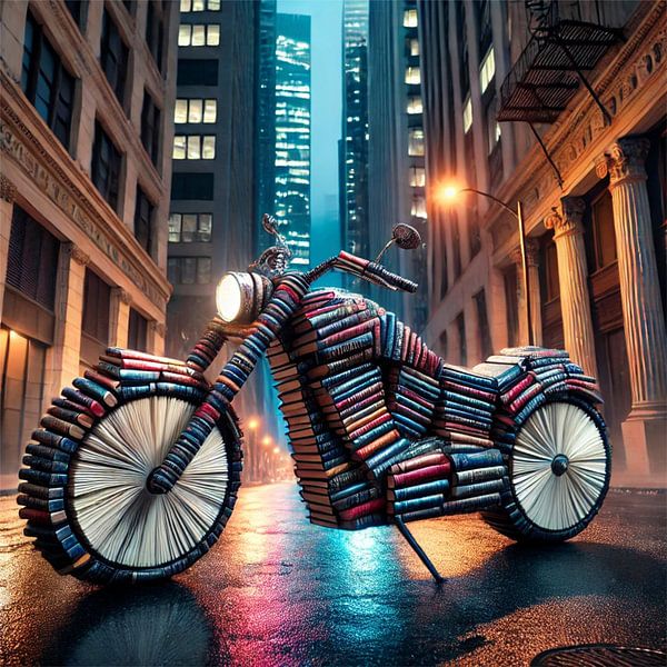 Motorbike of Books by Eric Nagel