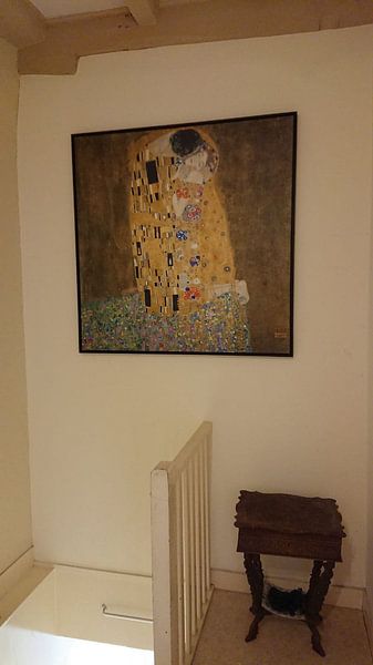 Customer photo: The Kiss of Gustav Klimt, on canvas