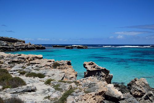 Rotsen aan de baai