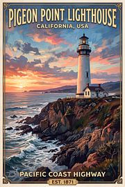 Pigeon Point Lighthouse, USA by Ted Decker