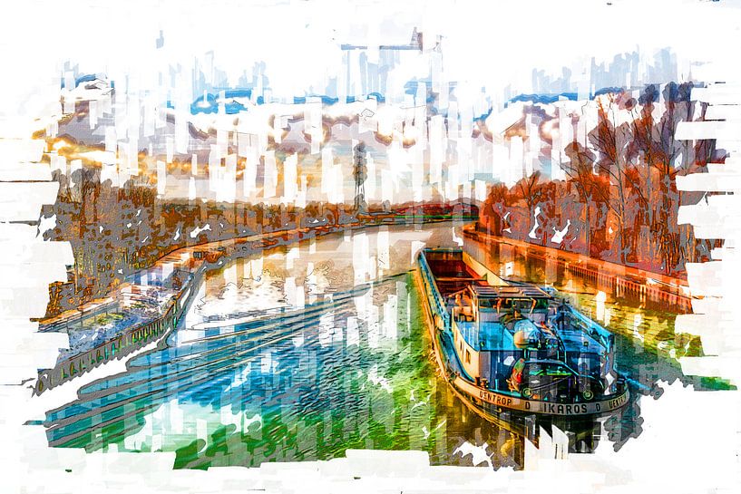 On the Rhine Herne Canal Ruhr Area by Johnny Flash