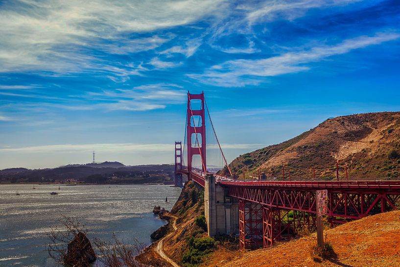 Golden Gate bridge van Els van Dongen