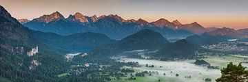 Neuschwanstein and Hohenschwangau by Walter G. Allgöwer