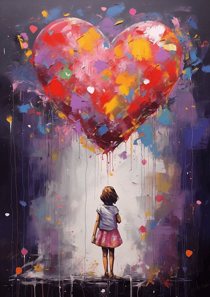 Girl with heart by Danny van Eldik - Perfect Pixel Design