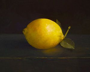Still life with lemon by annemiek art