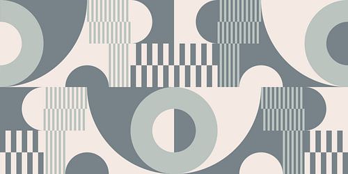 Geometrische Symfonie in Retro Tinten nr. 5