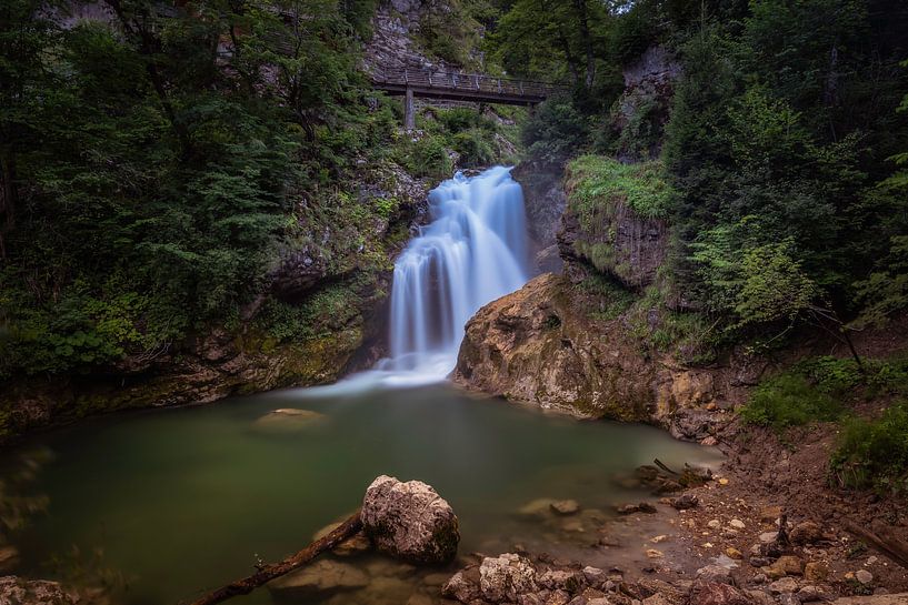 Wasserfall in der Vintgar-Schlucht von Maurice Hoogeboom