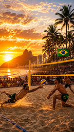 Sunset Rally – Beach Volleyball at Copacabana