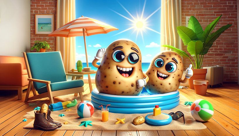 Les plaisirs de l'été des Couch Potatoes à la maison par artefacti