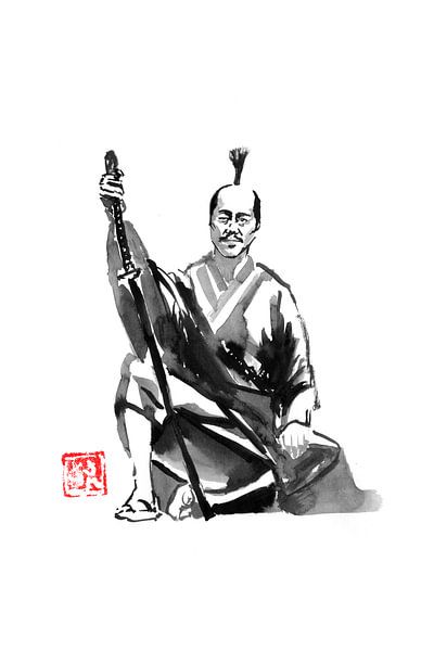 Samurai rastend von Péchane Sumie