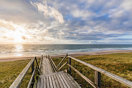 Path through the dunes to Westerland beach on the island of Sylt by Werner Dieterich