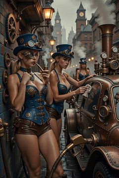 Steampunk Tankstelle