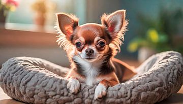 Klein bruin Chihuahua hondje van Mustafa Kurnaz