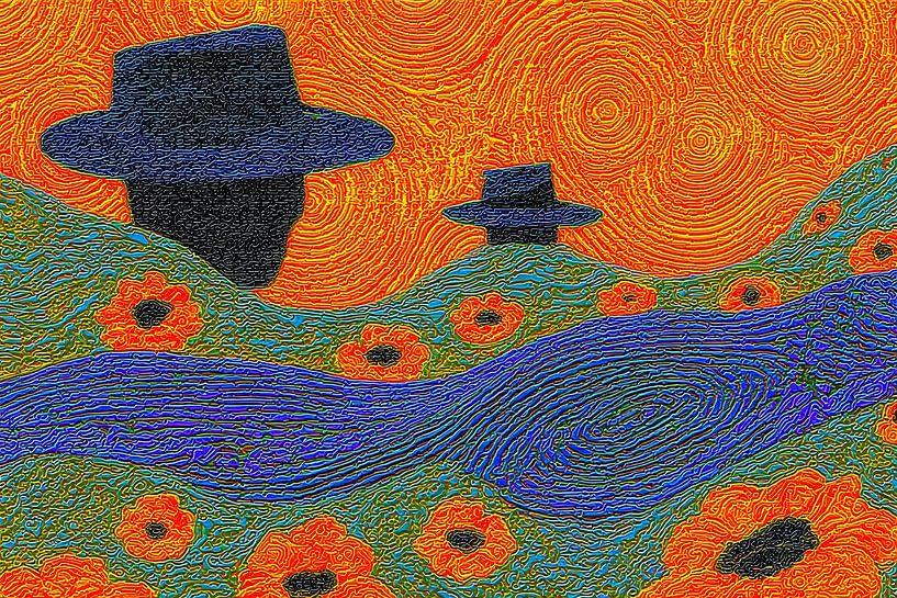 shapes in flower field by Egon Zitter