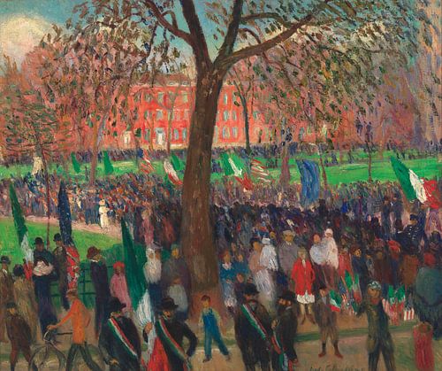 William Glackens-Parade, Washington Square