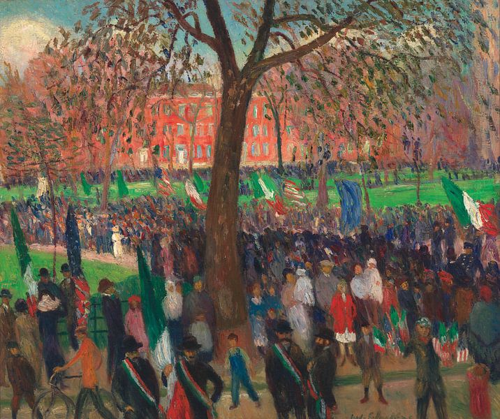 William-Glackens-Parade, Washington Square von finemasterpiece