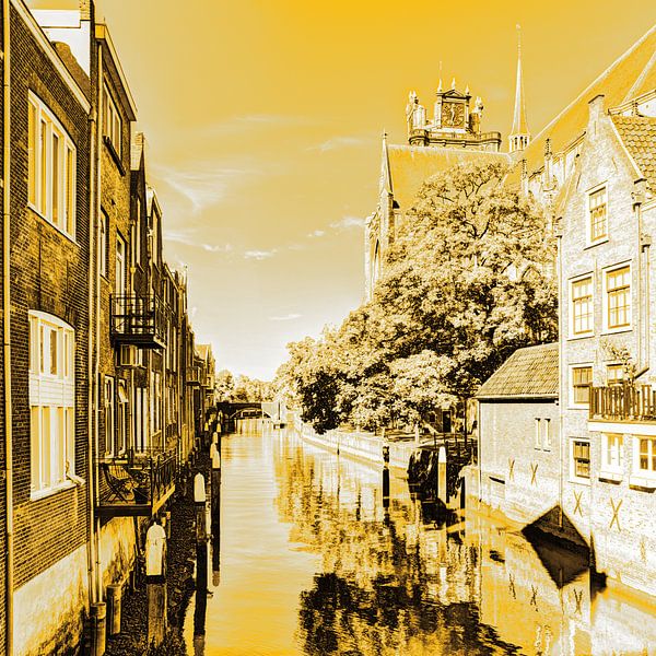 Innenstadt von Dordrecht Niederlande Gold von Hendrik-Jan Kornelis