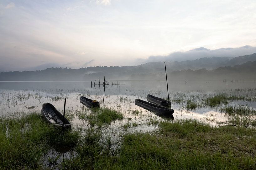 Lac Tamblingan dans la lumière du matin, Bali par Carin du Burck